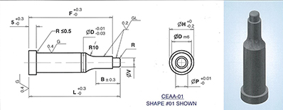 EPES Solid Carbide Drawing Punches